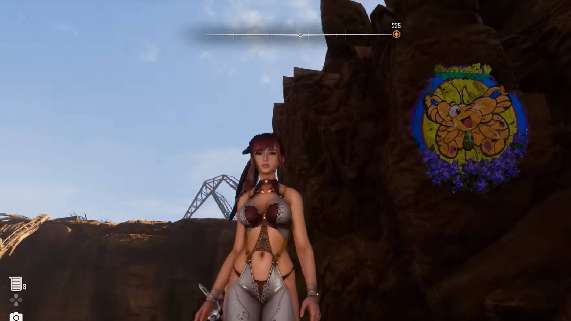 Joyful Butterfly location from Butterflies in the Wasteland quest (Image via Shift Up || YouTube@Darkhowl Gaming)